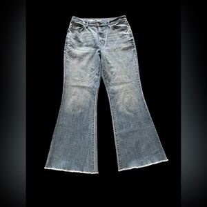a.n.a Wide Leg Loose Flare Jeans Women’s Size 10 Light Wash Denim Retro Y2K